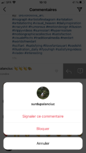 Instagram_Signalement_commentaire_Philippe_Isola