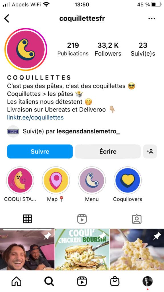 Compte Instagram Coquillettesfr -Philippe Isola 