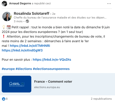 Devoir de réserve Linkedin Exemple 